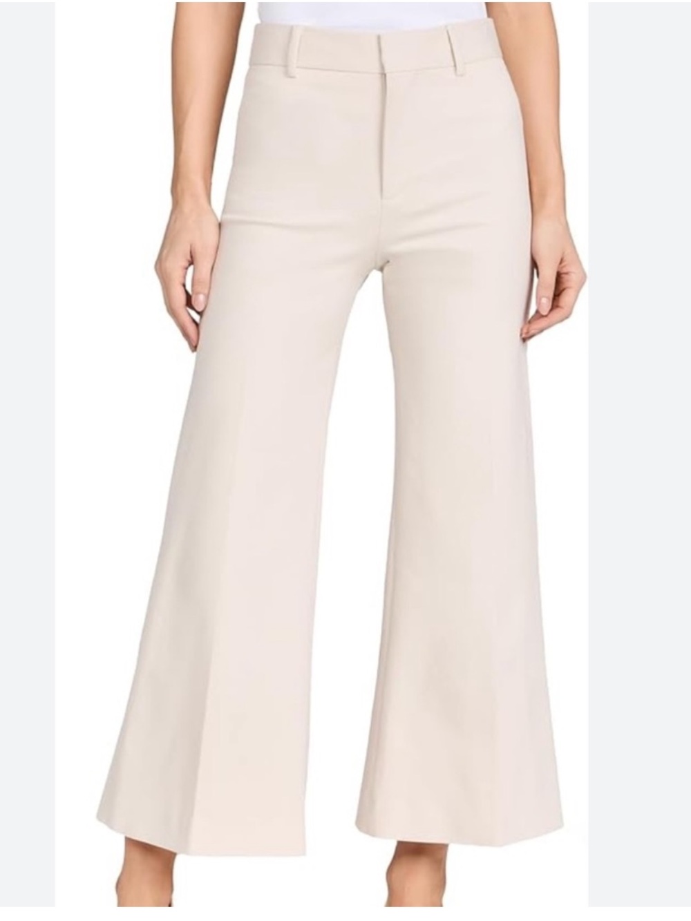 Frame Le Crop Palazzo Pant Bone Sz O NWT